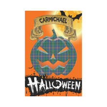 Load image into Gallery viewer, Carmichael Ancient Tartan Jack O&#39; Lantern Garden Flag / Halloween Home Decor NN4