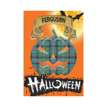 Load image into Gallery viewer, Ferguson Ancient Tartan Jack O&#39; Lantern Garden Flag / Halloween Home Decor NN8