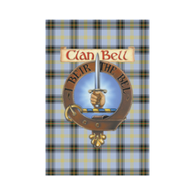 Load image into Gallery viewer, Clan Bell Tartan Flag - Clan Badge K7