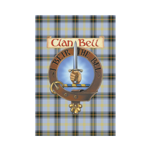 Clan Bell Tartan Flag - Clan Badge K7