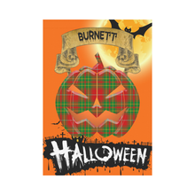 Load image into Gallery viewer, Burnett Ancient Tartan Jack O&#39; Lantern Garden Flag / Halloween Home Decor NN4