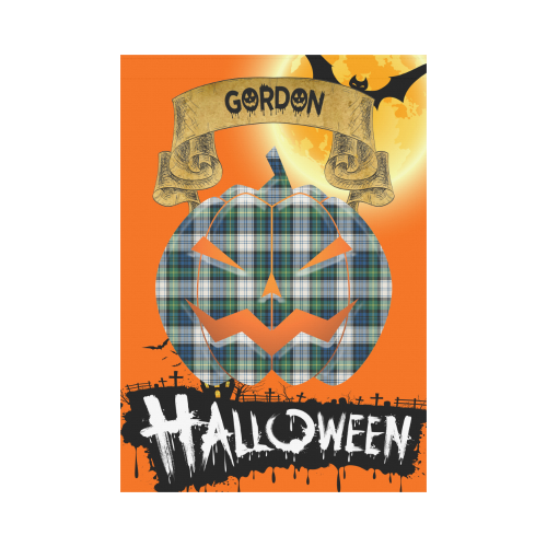 Gordon Dress Ancient Tartan Jack O' Lantern Garden Flag / Halloween Home Decor NN8