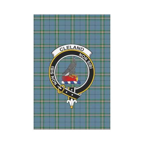 Cleland Tartan Flag Clan Badge