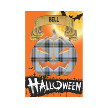 Load image into Gallery viewer, Bell of the Borders Tartan Jack O&#39; Lantern Garden Flag / Halloween Home Decor NN4