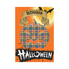 Load image into Gallery viewer, Buchanan Ancient Tartan Jack O&#39; Lantern Garden Flag / Halloween Home Decor NN4