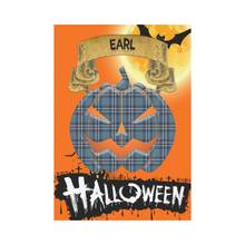 Load image into Gallery viewer, Earl of St Andrews Tartan Jack O&#39; Lantern Garden Flag / Halloween Home Decor NN4