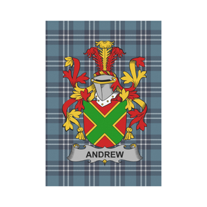 Andrew Tartan Flag Clan Badge K9