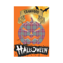 Load image into Gallery viewer, Crawford Ancient Tartan Jack O&#39; Lantern Garden Flag / Halloween Home Decor NN4