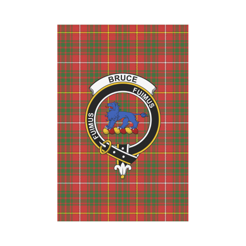 Bruce Tartan Flag Clan Badge