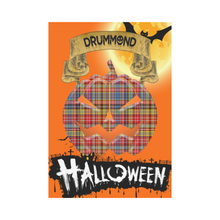 Load image into Gallery viewer, Drummond of Strathallan Tartan Jack O&#39; Lantern Garden Flag / Halloween Home Decor NN4