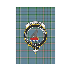 Cleland Tartan Flag Clan Badge K7