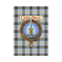 Load image into Gallery viewer, Clan Bell Tartan Flag - Clan Badge K7