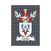 Load image into Gallery viewer, Coutts Tartan Clan Badge Garden Flag K9