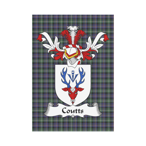 Coutts Tartan Clan Badge Garden Flag K9