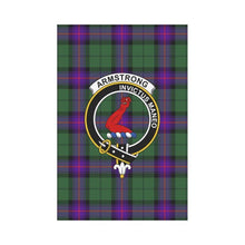 Load image into Gallery viewer, Armstrong Tartan Flag Clan Badge