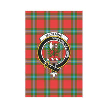 Load image into Gallery viewer, MACLAINE OF LOCH BUIE TARTAN CLAN BAGE GARDEN FLAG
